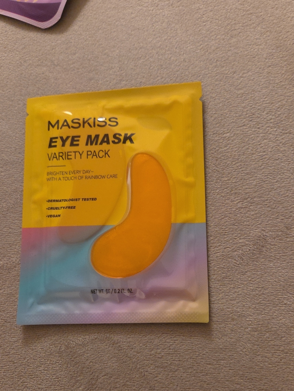 Yellow Eye Mask — Hydrating Under-Eye Patch
